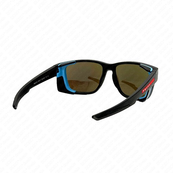 Prada Linea Rossa Sport PS 07WS 13C08R 59mm Grey Rubber Transparent Sunglasses - Picture 6 of 13